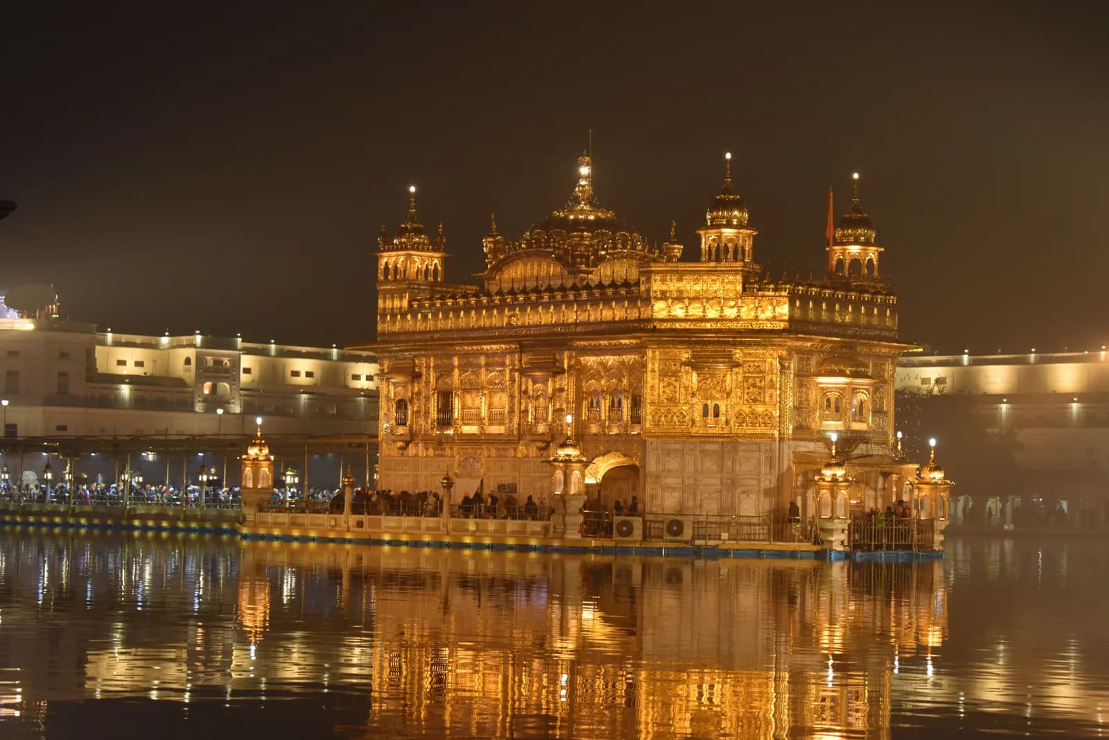 Night Ceremony of Golden Temple in Amritsar