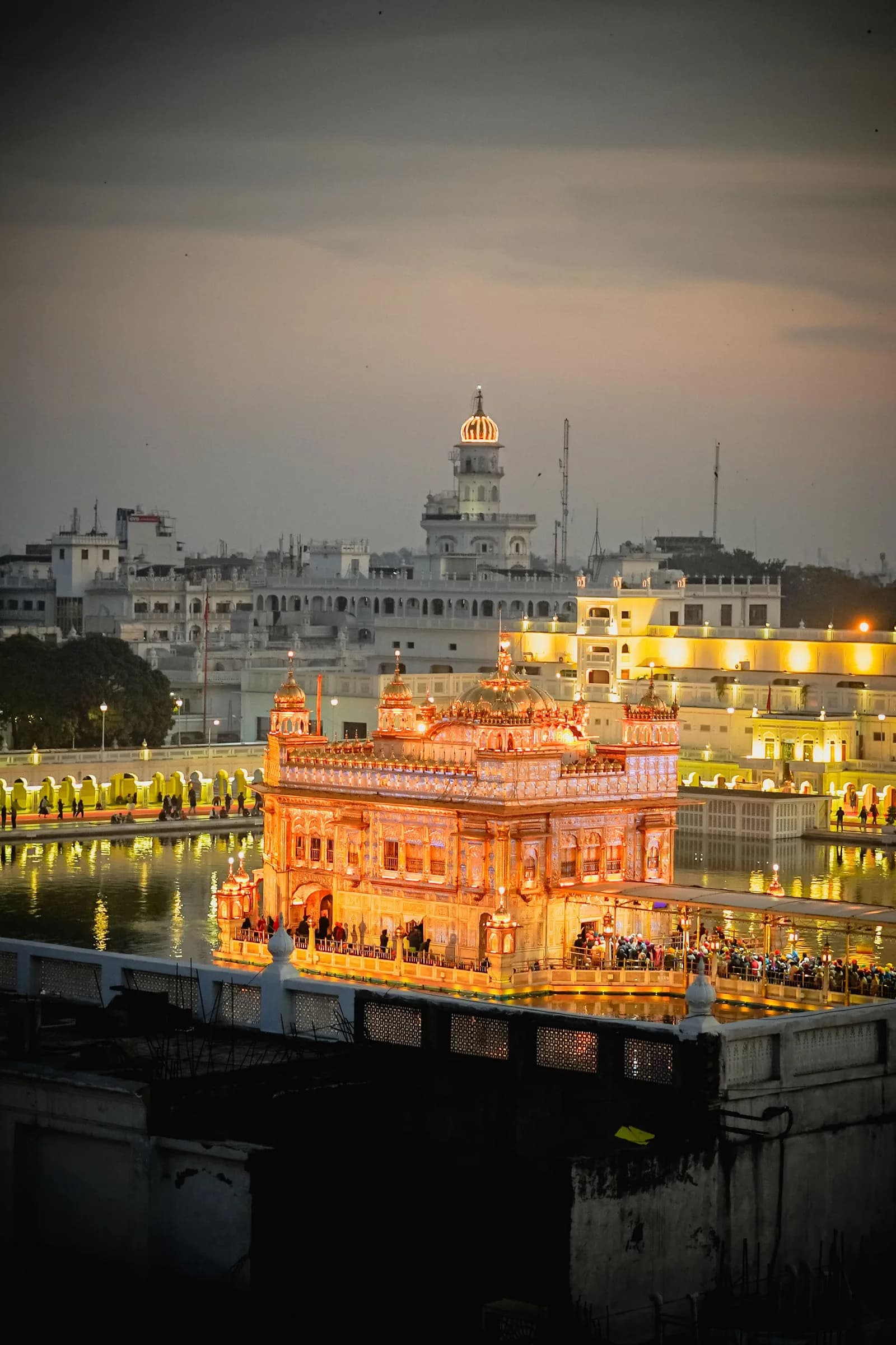 Night Ceremony of Golden Temple in Amritsar
