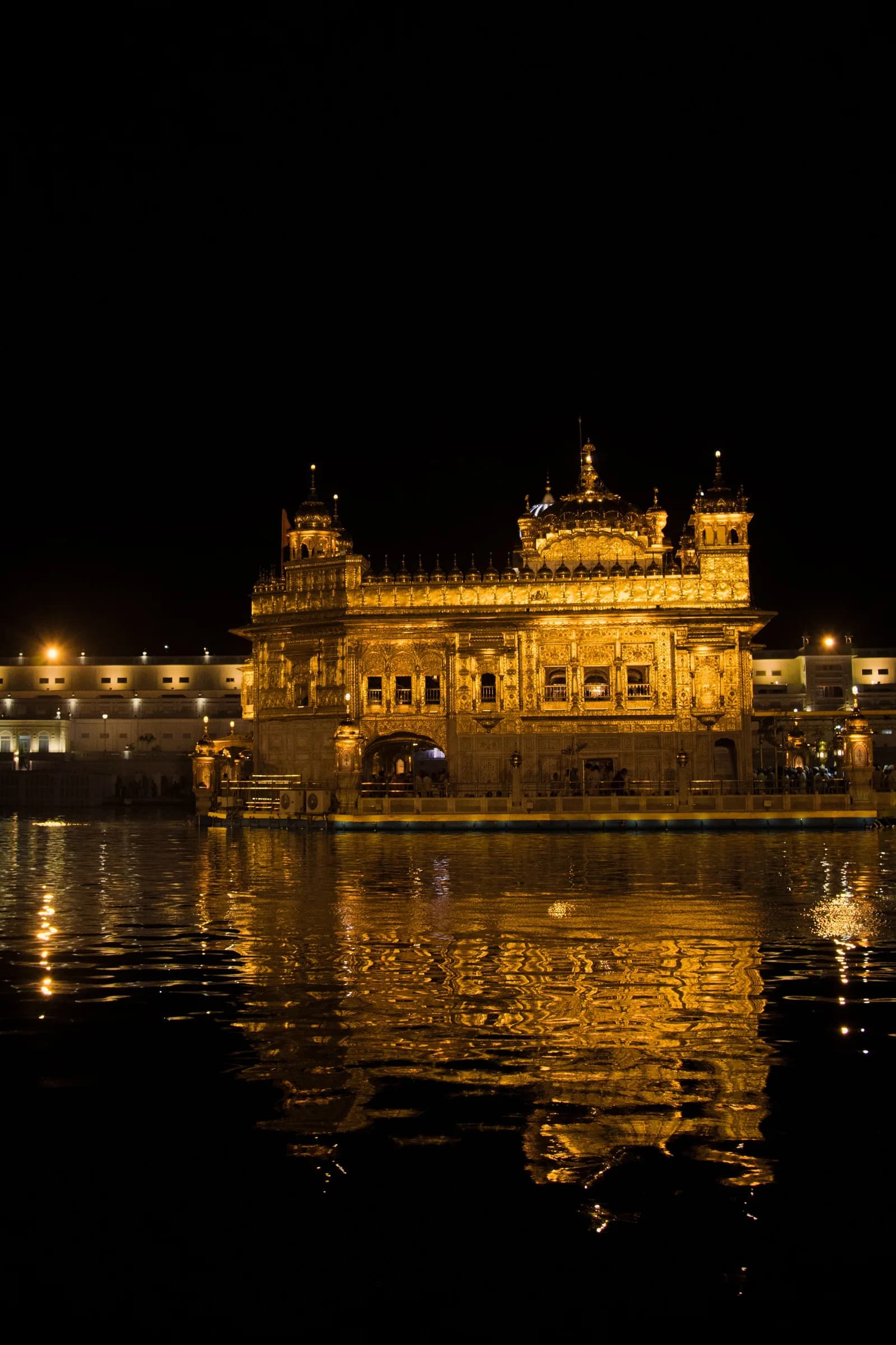 Night Ceremony of Golden Temple in Amritsar